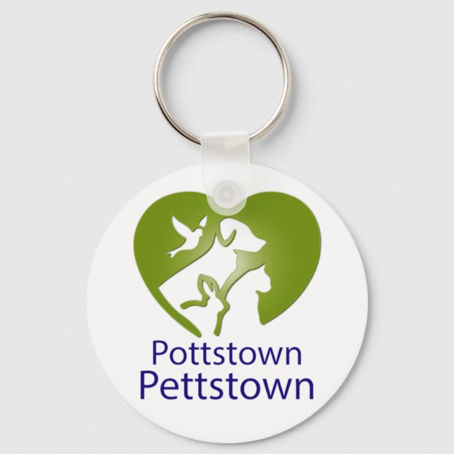 Pottstown Pettstown Basic Button Keychain (Front)