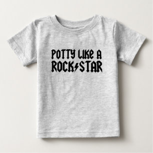 Potty Like A Rock Star Baby T-Shirt