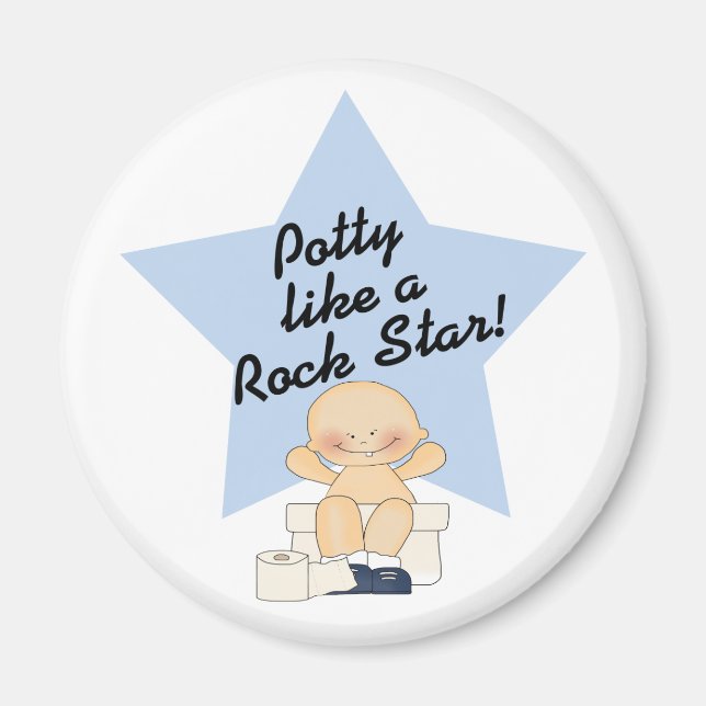 Potty Like A Rock Star Magnet (Front)