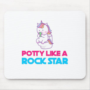 potty like a rock star mouse mat