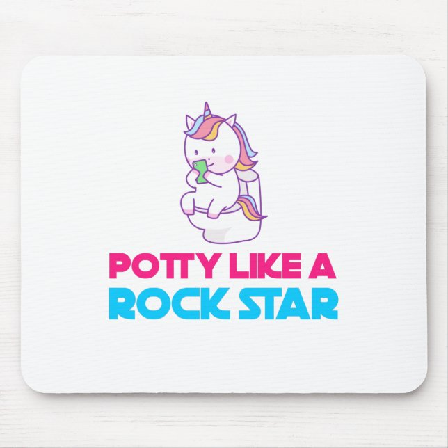 potty like a rock star mouse mat (Front)