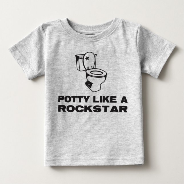 Potty Like a Rockstar shirt (Front)