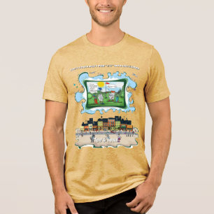 Potty Mouth Satirical Humor Tri-Blend Shirt