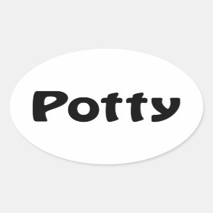 Potty Oval Sticker
