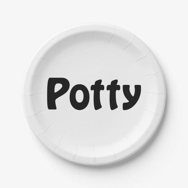 Potty Paper Plate (Front)