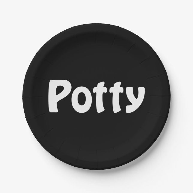 Potty Paper Plate (Front)