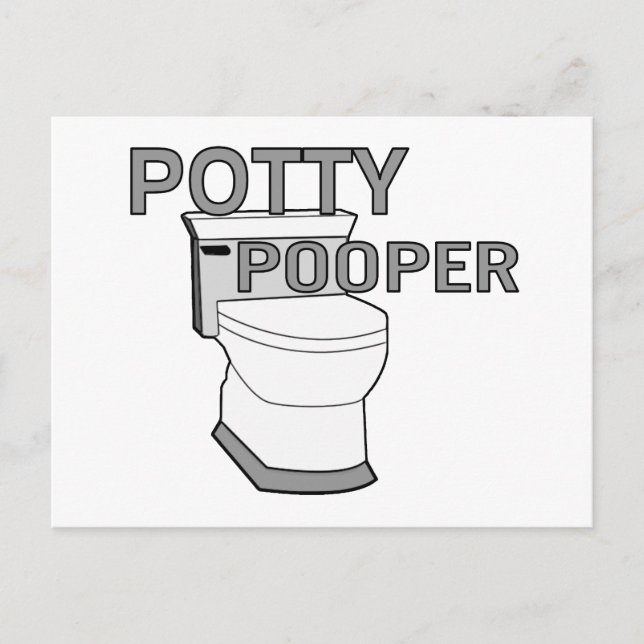 Potty Pooper Postcard (Front)