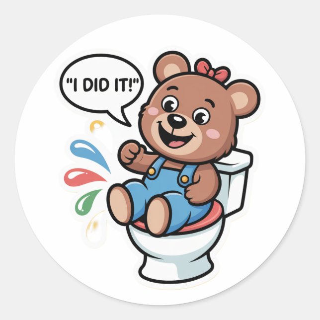 potty stickers I did It (Front)