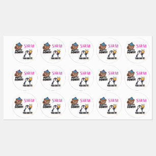 Potty Stickers, Personalised Potty power