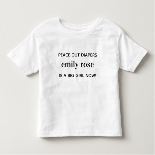 Potty Trained Personalised Girl Toddler T-Shirt