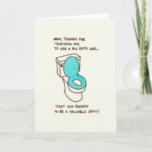 Potty Training Mothers Day Card