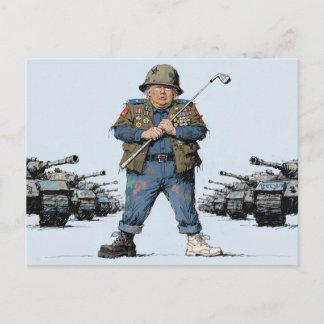 POTUS in chaos Postcard