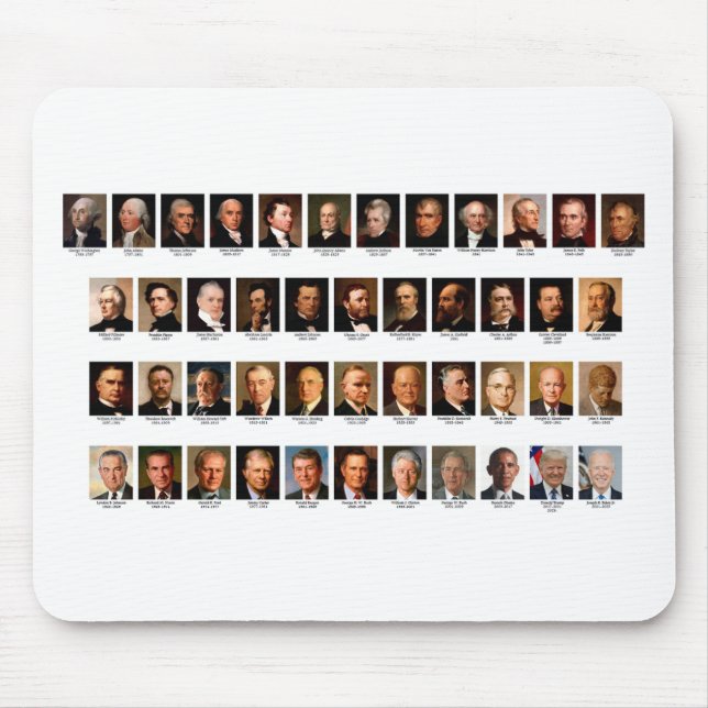 POTUS Portraits Mousepad (Front)