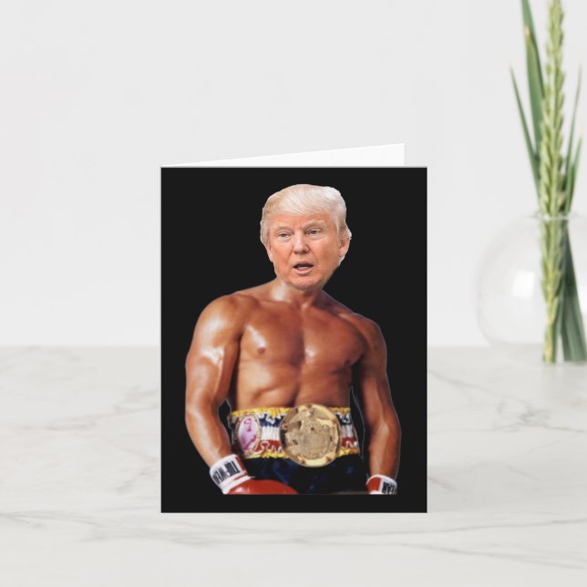 Potus President Donald Trump Boxer Boxes  Card (Front)