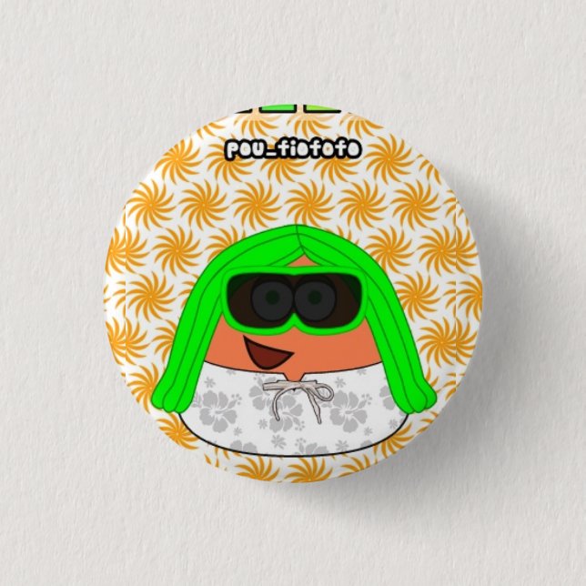 Pou Fiofofo Button (Front)