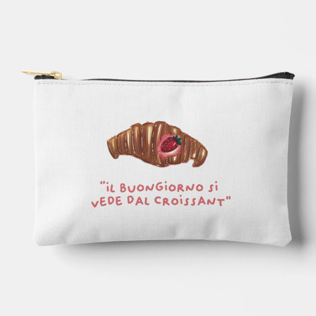 Pouch bag - il buongiorno si vede dal croissant (Front)