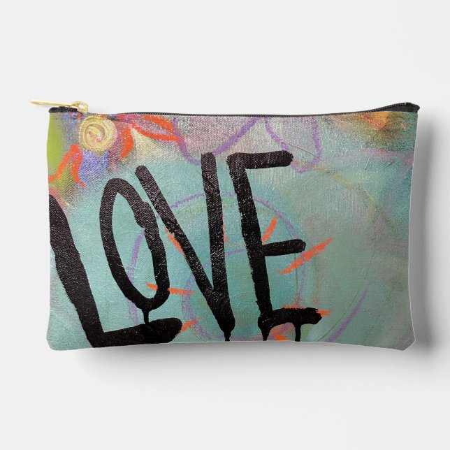 Pouch with original art - Abstract Love (Front)