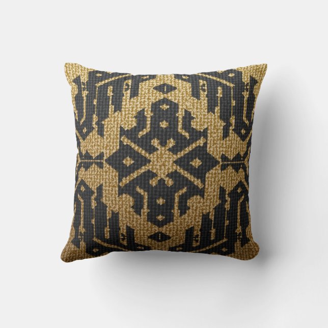 Pouf with a with an antique image cushion (Back)