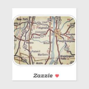 Poughkeepsie Vintage Map