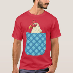 Poultry Farmer Farm Animal Farming Cute Pocket Chi T-Shirt