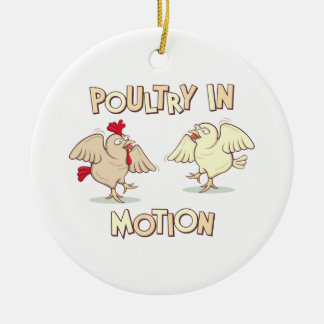 Poultry in Motion Ceramic Tree Decoration