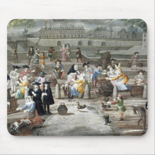 Poultry Market on Quai des Grands Augustins Mouse Mat