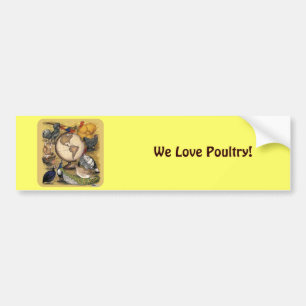 Poultry of the World Bumper Sticker