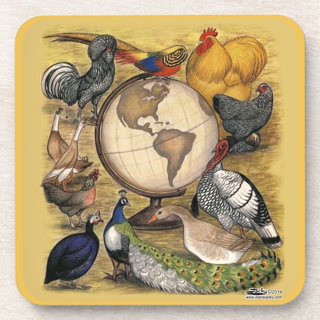 Poultry of the World Coaster (Front)