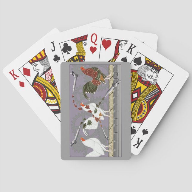 Poultry Painter Playing Cards (Back)