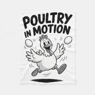 Poultry Pun Chicken Lover Hen Rooster Ranch _1 Fleece Blanket