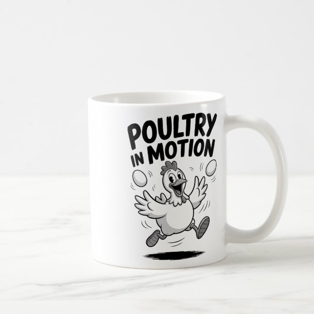 Poultry Pun Chicken Lover Hen Rooster Ranch  Coffee Mug (Right)