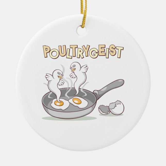 Poultrygeist Ceramic Tree Decoration (Front)