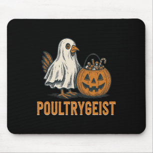 Poultrygeist Chicken Ghost Pumpkin Costume Hallowe Mouse Mat