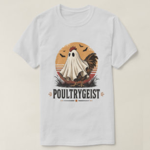 Poultrygeist Funny Ghost Chicken Halloween Art T-Shirt