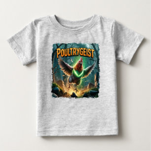 Poultrygeist Illustration – Poultry Poltergeist Baby T-Shirt