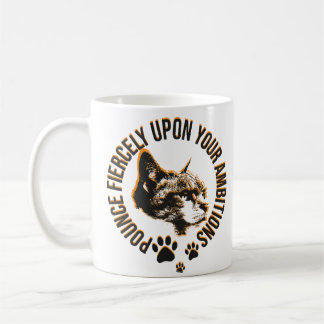 Pounce Fierce Collection–Motivation for Cat Lovers Coffee Mug