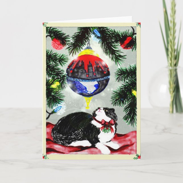 Pounce's First Christmas Card (Front)