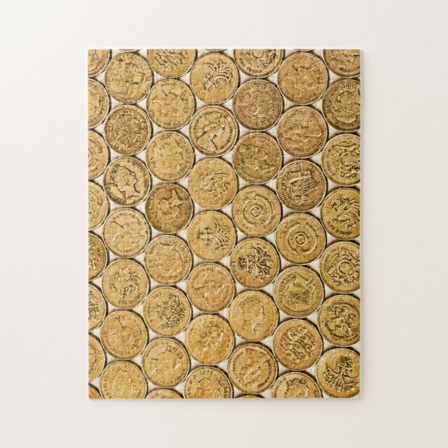 Pound coin jigsaw jigsaw puzzle (Vertical)
