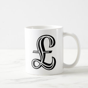 Pound Sign - Black Coffee Mug