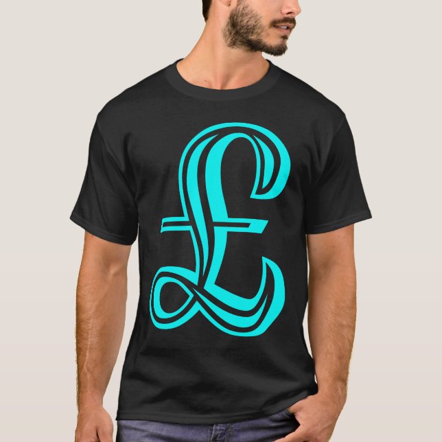 Pound Sign - Cyan T-Shirt (Front)