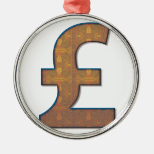 Pound sign metal tree decoration