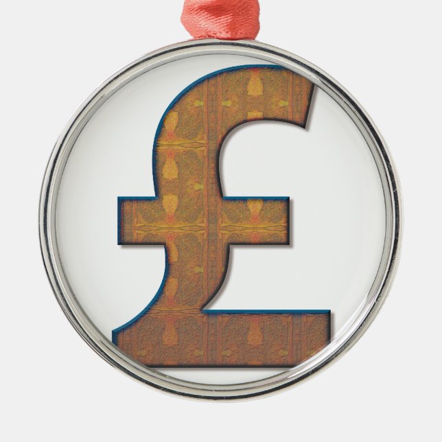 Pound sign metal tree decoration (Front)