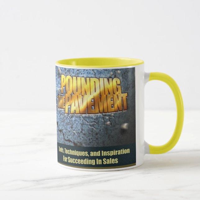 Pounding The Pavement Book Cover Mug (Right)