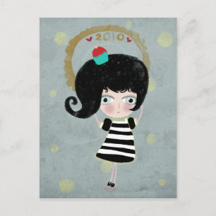 Poupée delicious cupcake creepy doll 2010 postcard