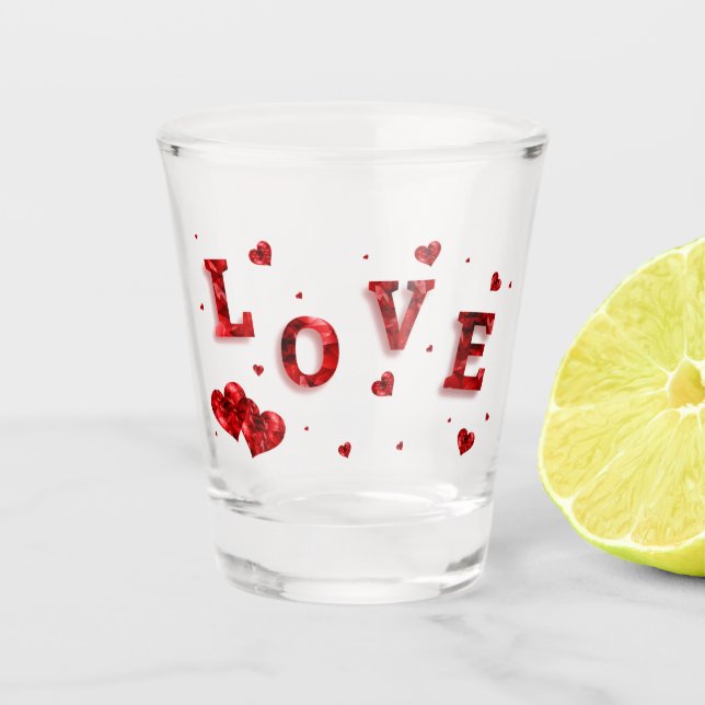 Pour Amor Shot Glass (Front)