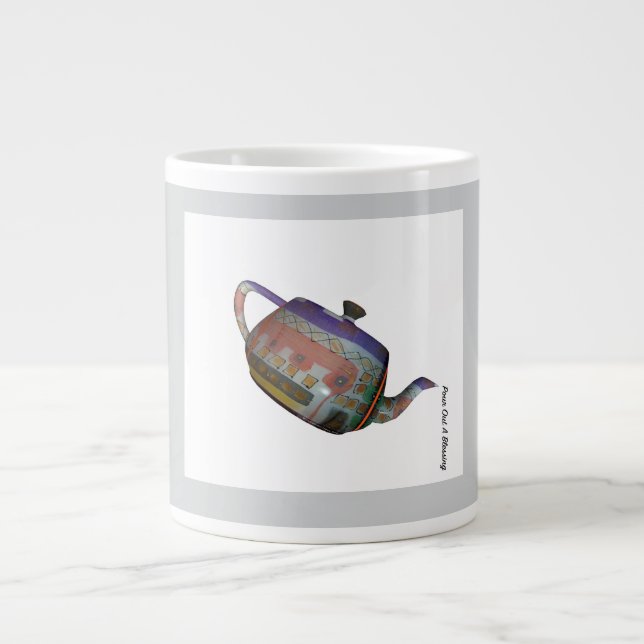 Pour Out A Blessing Gift  Large Coffee Mug (Front)