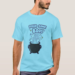 Pour Some Boos T-Shirt Funny Halloween Ghost Tee