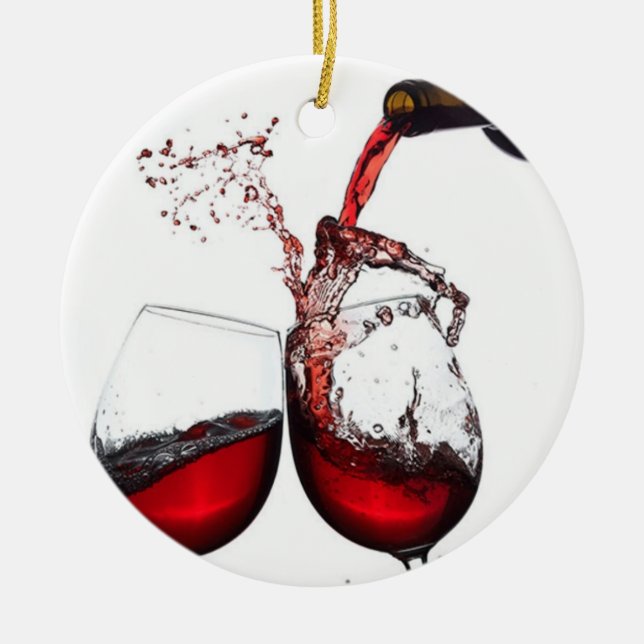 **POUR THAT WINE** CHRISTMAS ORNAMENT (Front)