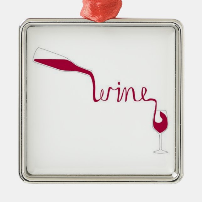 **POUR THAT WINE**  CHRISTMAS ORNAMENT (Front)