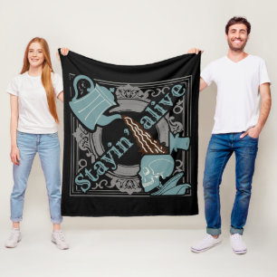 Pour the coffee in! fleece blanket